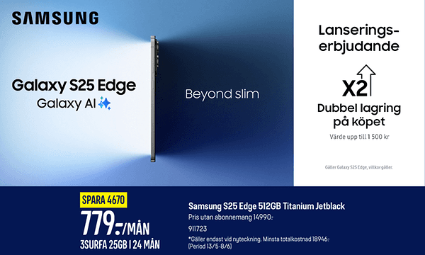 SE - Samsung - Galaxy S25 Edge - Top Banner - B2C Launch Offer - Desktop