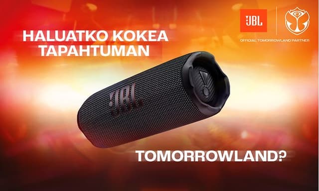 JBL Tomorrowland banner
