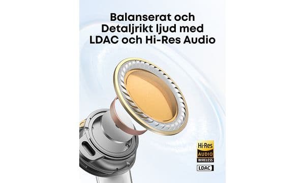 Soundcore Liberty 5 with text about sound