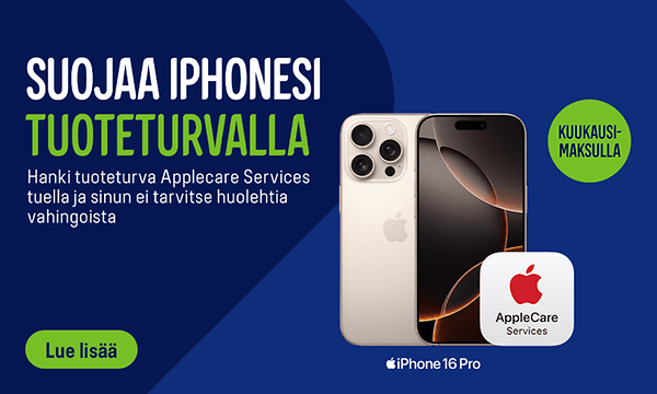 Suojaa iPhonesi Tuoteturvalla