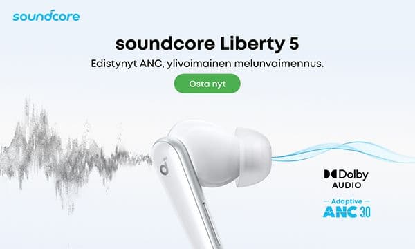 Soundcore Liberty 5 - Edistynyt ANC, ylivoimainen melunvaimennus