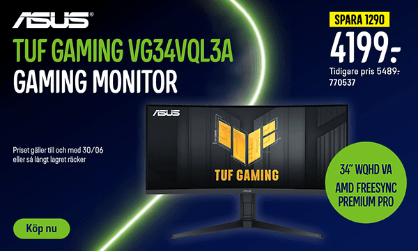 Asus - Tuf Gaming VG34VQL3A Gaming Monitor