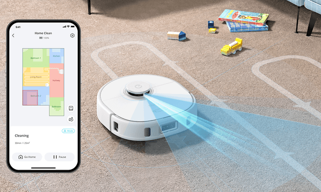 Eufy XPro white - Lasernavigation