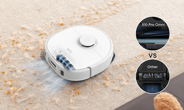 Eufy XPro white - Roterende børste