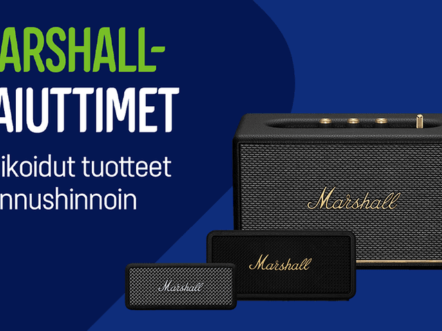 Marshall-kesäkampanja tarjoaa Marshall-kaiuttimet huippuhinnoin