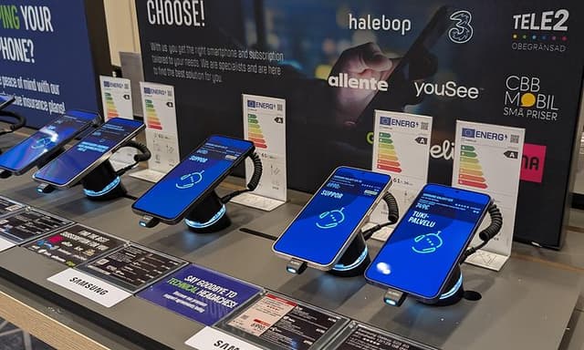 Smartphones i butiken