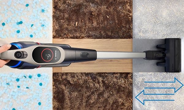 Bosch - MicroClean-børsten fjerner effektivt alle typer støv og smuss