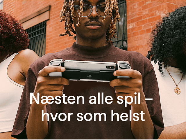 Backbone-konsol i anvendelse og teksten: "Næsten alle spil - hvor som helst"