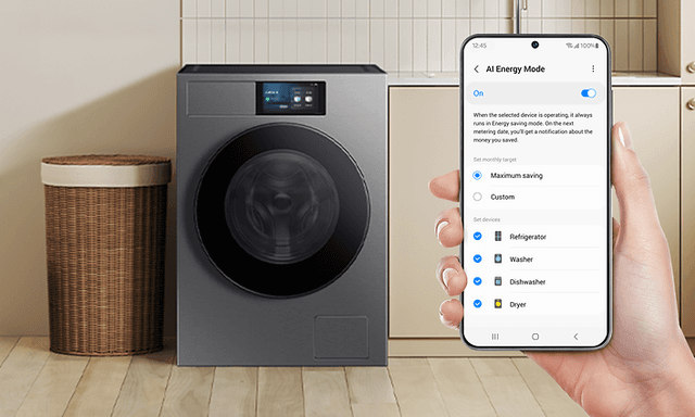 Samsung AI Home Wash - SmartThings AI Energy Mode