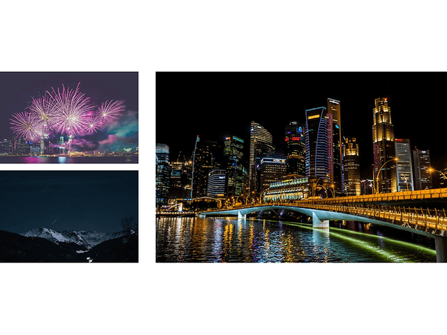 Compilation of night images