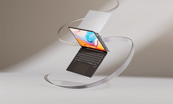 Computing - Asus - To bæbare computere med bagsiden mod hinanden