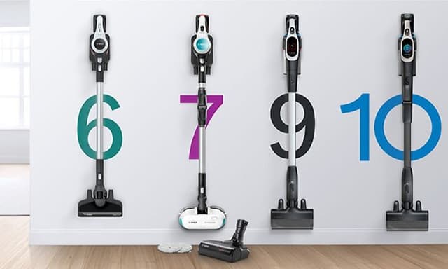 Bosch Unlimited -sarjan imureita rivissä seinää vasten