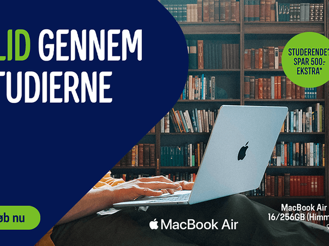 Glid gennem studierne MacBook Air