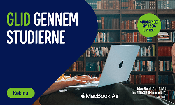 Glid gennem studierne MacBook Air