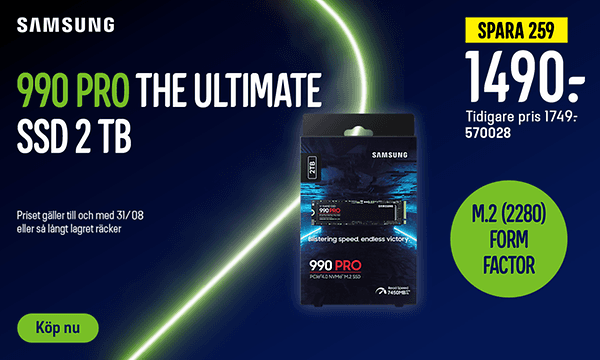 Samsung 990 Pro Intern SSD(2TB)