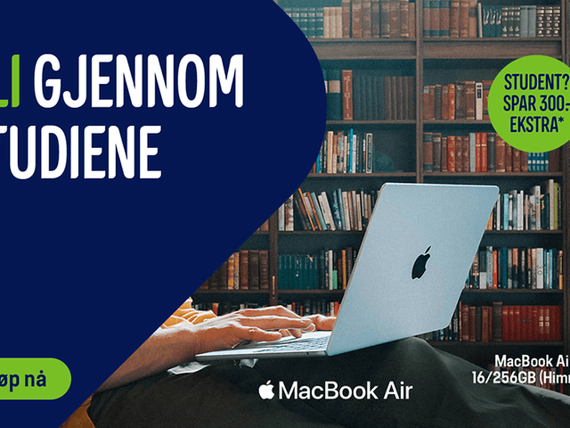 Gli gjennom studiene med MacBook Air
