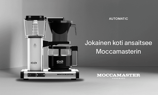 Moccamaster Automatic -kahvinkeitin -banneri