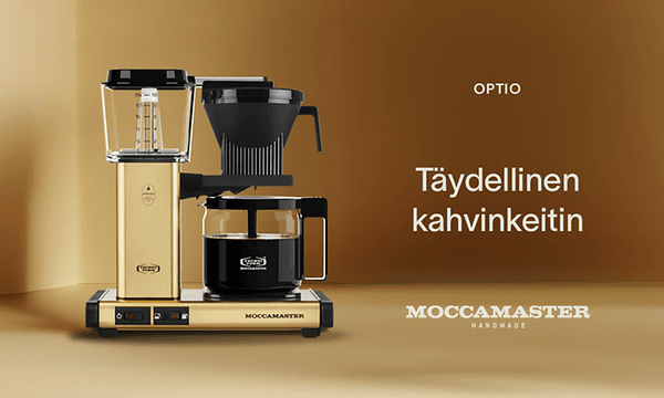 Moccamaster Optio kahvinkeitin -banneri