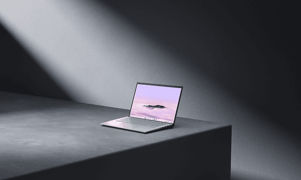 Computing - ASUS - A Chromebook in dark surroundings