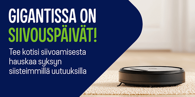 Gigantissa on siivouspäivät! Klikkaa tarjouksiin.