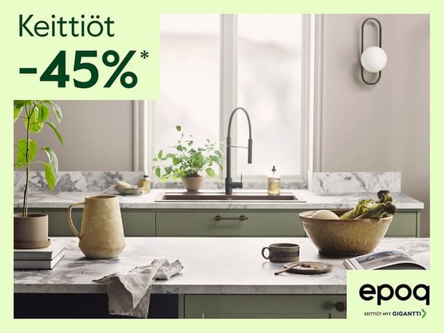 Epoq keittiöt nyt -45. Lue lisää.