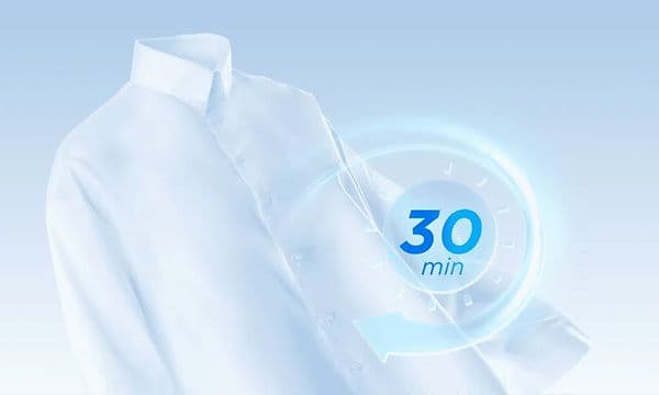 TCL kuivausrumpu - Quick dry 30 min - Pikapesu puoli tuntia - Nopeat ohjelmat säästävät aikaa