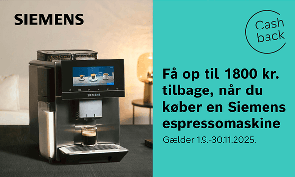 Siemens cashback kampagnebanner