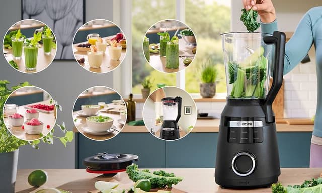 Vitapower 6-blender og billeder af forskellige retter, du kan lave med den
