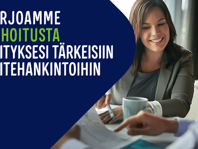 Tarjoamme rahoitusta yrityksesi tärkeisiin laitehankintoihin