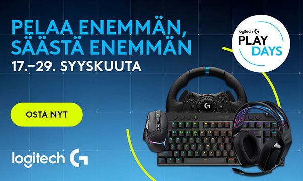 Logitech Play Days -kampanjan mainoskuva