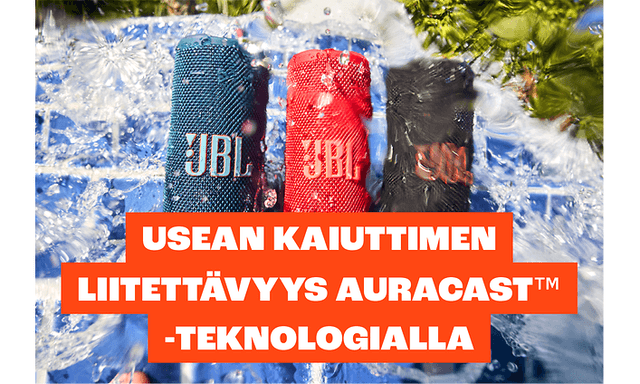 Usean kaiuttimen liitettävyys Auracast™-teknologialla