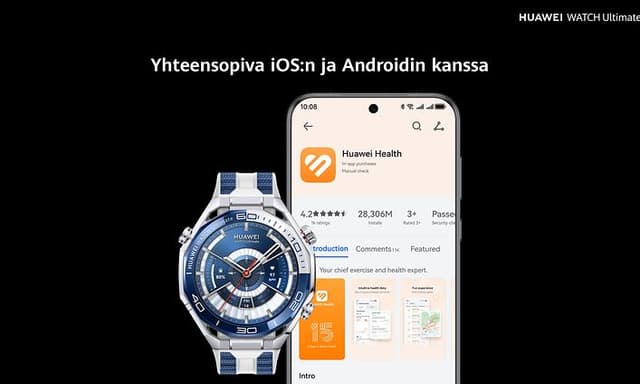 Huawei Watch Ultimate 2 – iOS- ja Android-yhteensopivuus