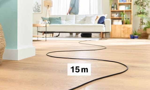 Bosch dammsugare - 15 m lång kabel för större räckvidd