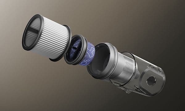 Dreame R20 Ultra Aquacycle med filter der reducerer allergifremkaldende partikler