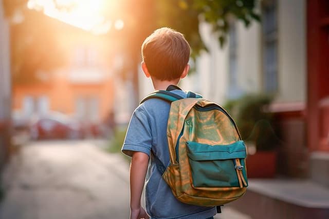 Young boy school BTR