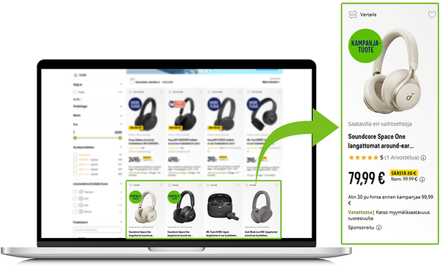 Gigantti Ads - Sponsored Products