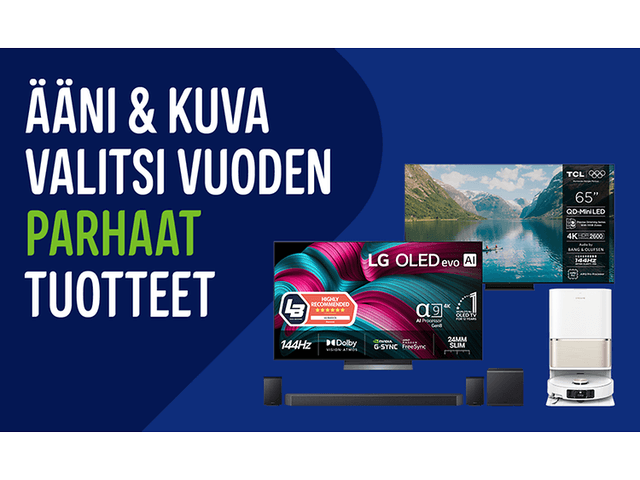 Testivoittajat - Ääni ja kuva valitsi vuoden parhaat tuotteet