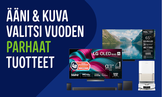 Testivoittajat - Ääni ja kuva valitsi vuoden parhaat tuotteet