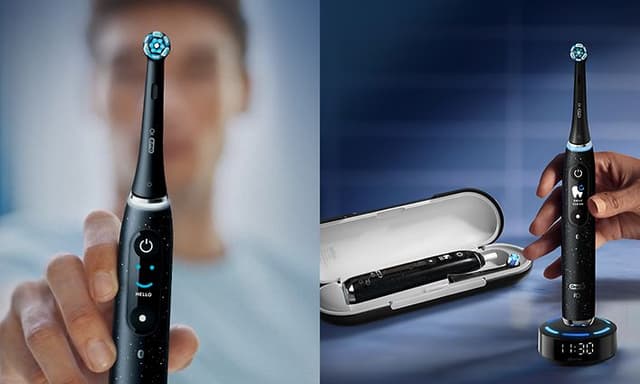 Oral-B iO10 electrical toothbrush in black with case