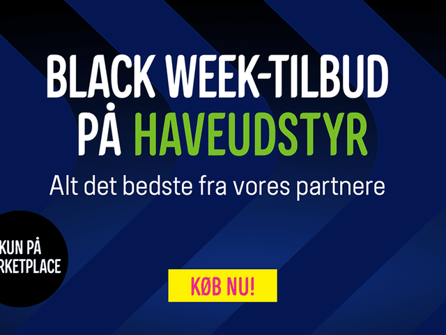 Marketplace - Black Week tilbud på haveudstyr