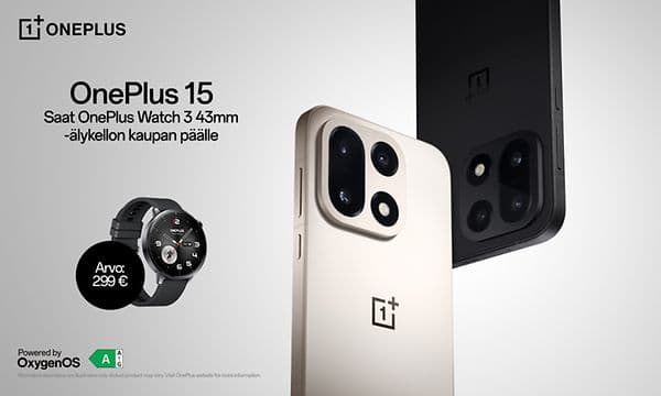 OnePlus 15 -kampanja - Saat OnePlus Watch 3 43mm -älykellon kaupan päälle