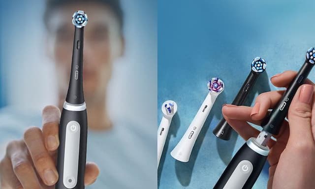 Folk holder Oral-B iO3 elektrisk tandbørste
