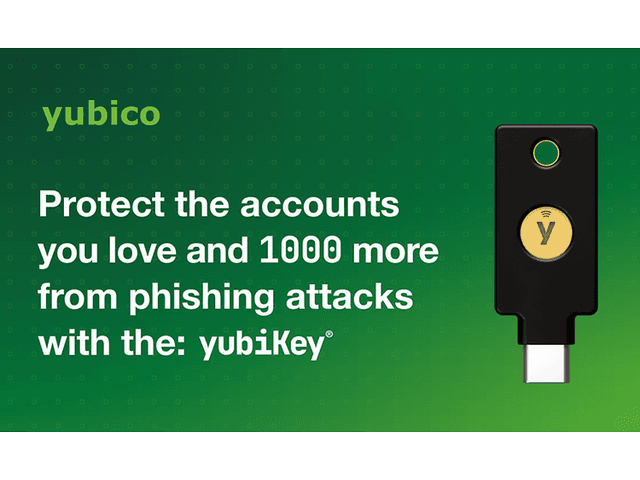 YubiKey beskytter datamaskinen din mot uvedkommende