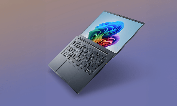 Acer Aspire 14 AI med et let aluminiumskabinet og et ultramoderne design