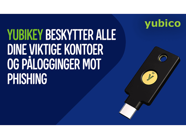 Yubico YubiKey beskytter datamaskinen din mot uvedkommende