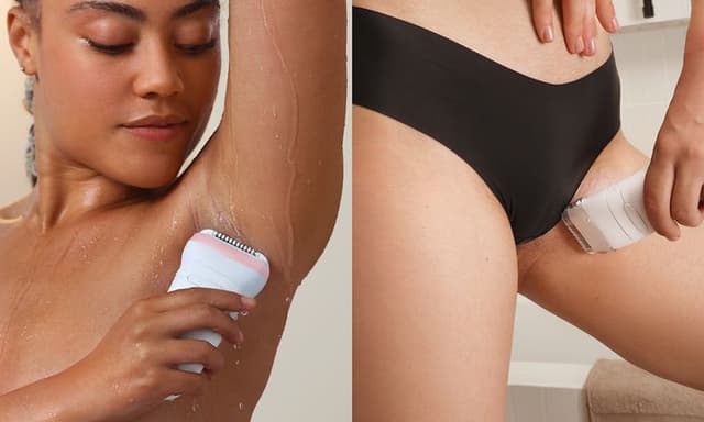 Braun Silk-épil 7 används under armen och i bikinilinjen