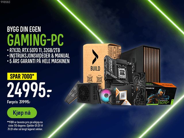 Build Gaming PC RTX 5070 TI, R7X3D