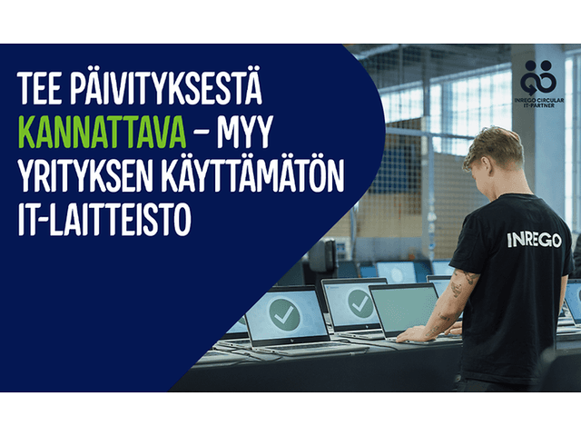 Inrego ja Gigantti - Myy yrityksen käyttämätön IT-laitteisto