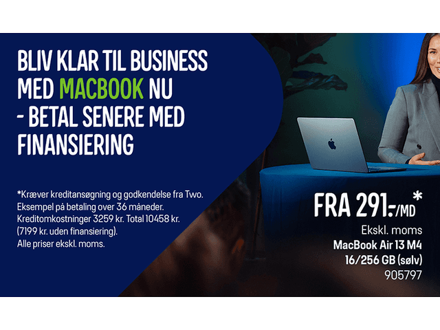 Apple financiering kampagnebanner