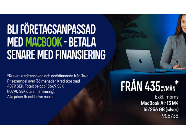 Apple Financing -kampanjbanner